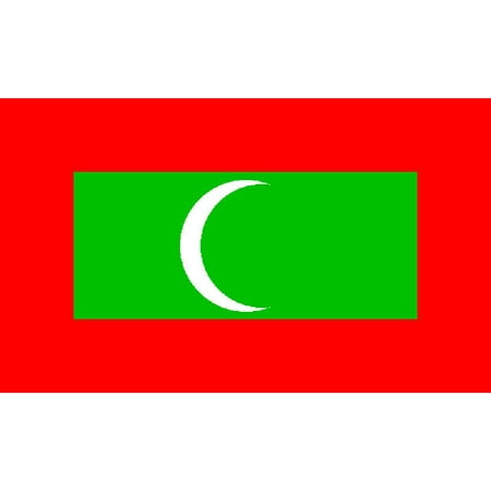 Maldives Flag with Grommets 2ft x 3ft