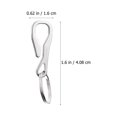 thumbnail image 3 of Carabiner Key Chains Ring Hanger 5 Pcs Coat Stainless Steel Fob Buckle Durable Clamp, 3 of 6