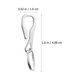 thumbnail image 4 of 5 ganchos de acero inoxidable para colgar llaveros, hebillas para colgar., 4 of 5