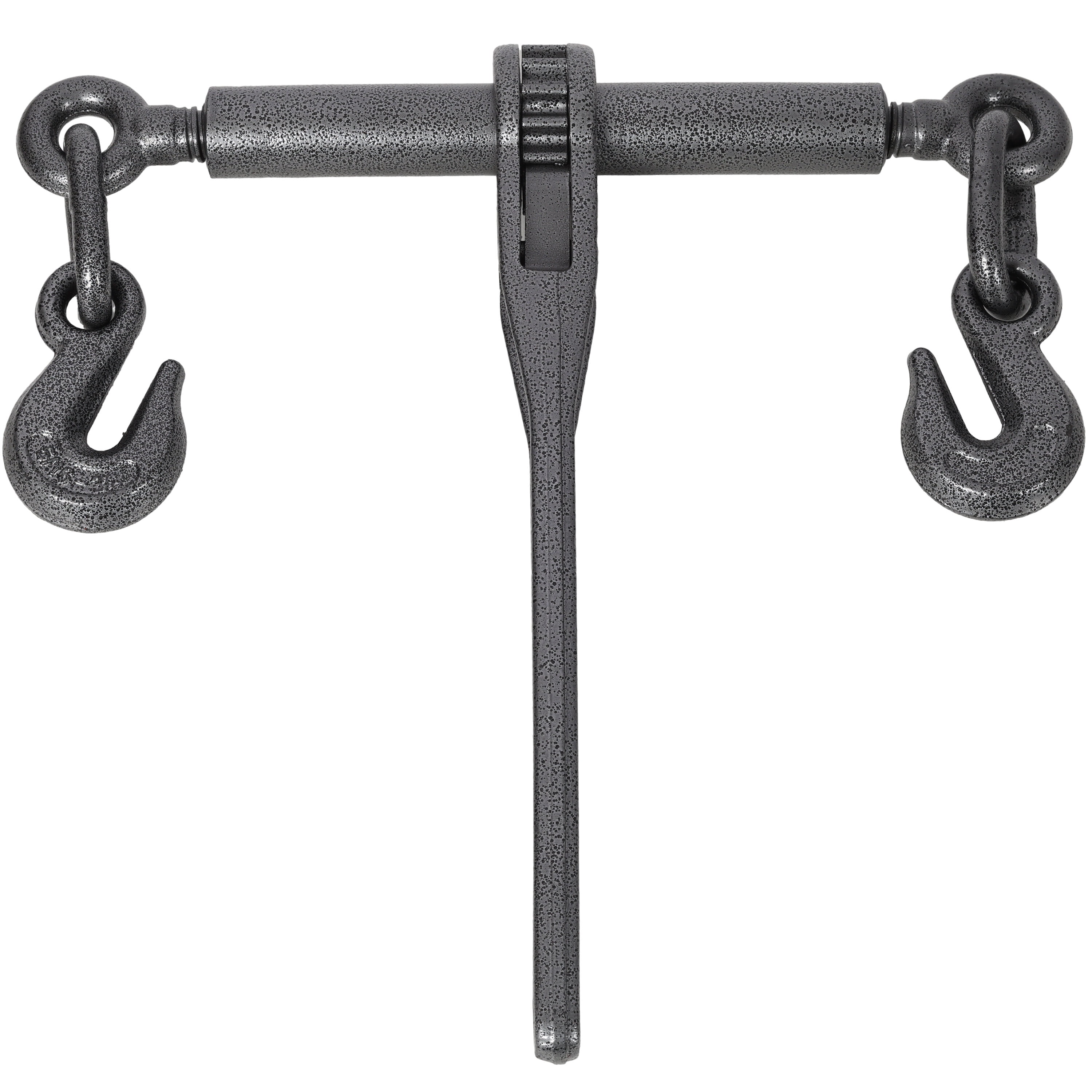 , Heavy duty 3/8" - 1/2" Ratchet Binders, 9200lbs Working Load breaking, G70 Hooks Adjustable Length, 4-Pack, Black Hammertone color, Black ,Steel ,