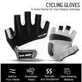 thumbnail image 2 of Gants de Cyclisme Extérieurs Antidérapants absorption des Chocs Demi-Doigts Évacuant l'Humidité Respirants pour Randonnée, 2 of 8