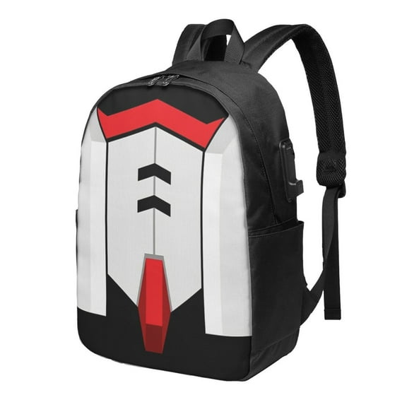 Mobile Suit Gundam Rx78-02 Backpack Fashion Travel Backpack Laptop Backpack 17 Inch External Usb Interface Headphone Line Interface