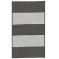 thumbnail image 1 of Colonial Mills Rug NW16R096X120S Newport Textured Stripe Rectangle Area Braided Rug  Grey - 8 x 10 ft., 1 of 1