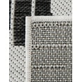 thumbnail image 6 of Unique Loom Outdoor Modern Collection Area Rug - Umbra (2' x 8' Runner Black and White), 6 of 6