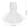thumbnail image 2 of PTOOTP White Bridal Dress Underskirt Polyester Petticoat with Elastic Waistband, 2 of 8