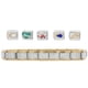 thumbnail image 1 of Pulsera Tipo italiana Bicolor 5 charms de amor y estilo Acero Inoxidable Horoz WH545, 1 of 4