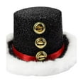 thumbnail image 4 of yuksok Christmas Top Hat Decor Headgear for Festive Fancy Dress Stage Performance Party black, 4 of 8