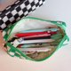thumbnail image 4 of Bolso De Cosméticos Bolso de cosméticos de 2 uds., estuche de maquillaje tejido, de maquillaje de Color para vacaciones de fin de semana, 4 of 4