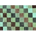 thumbnail image 1 of Ahgly Company Indoor Rectangle Checkered Light Blue Modern Area Rugs, 3' x 5', 1 of 4