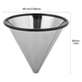 thumbnail image 3 of YJ-99A3 Stainless Steel Coffee Filter Tea Coffee Dripper Coffee Mesh Strainer Wide compatibility, 3 of 9