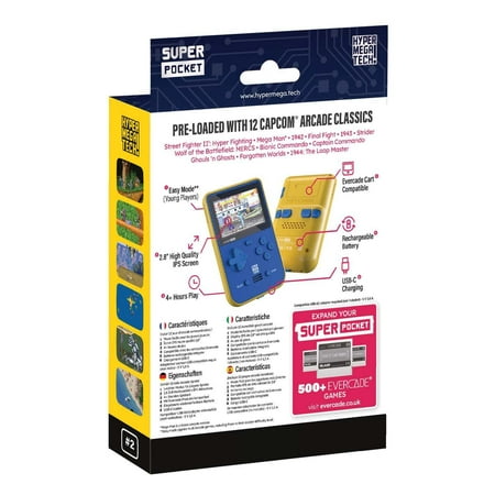 Blaze Entertainment - Hyper Mega Tech! CAPCOM Super Pocket - Blue/Yellow