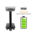 thumbnail image 4 of Bascula Comercial Digital de Plataforma hasta 150kg Marthing Bascula de Plataforma Digital Capacidad hasta 150kg Ideal ,Comercios Almacenes Abarrotes, Uso Rudo, Base Antiderrapante Alta Precicion, 4 of 9
