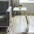 thumbnail image 2 of Manor Park Modern End Table with Magazine Holder, Faux Marble, 2 of 7