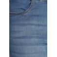 thumbnail image 5 of Jvini Women's Plus Size Pull On Denim Jeans With Pockets ,Comfort Elastic Waist ,Ripped ,29" Inseam ,16W-18W, 5 of 6