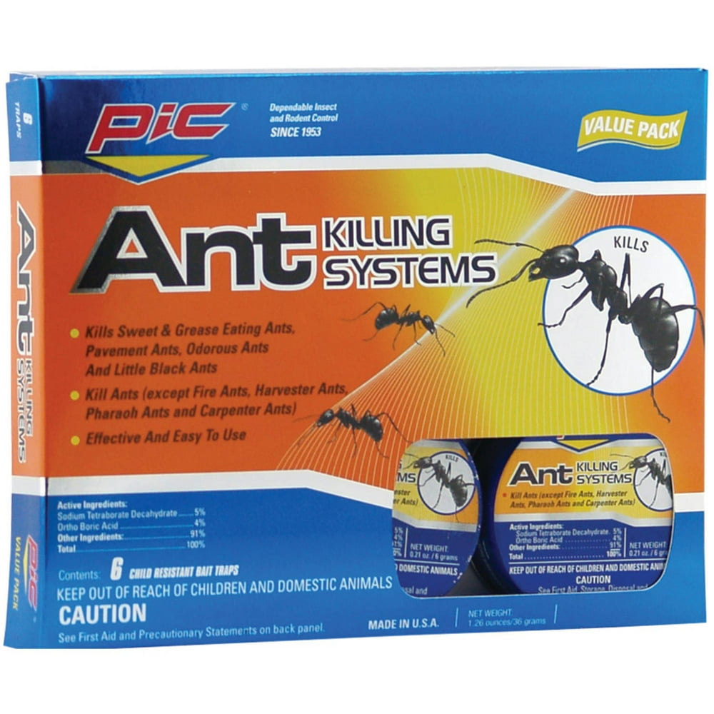 Pic Ant-m6 Indoor/Outdoor Metal Ant Traps, 6 Pack - Walmart.com