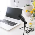thumbnail image 3 of LESHP Microphone Omnidirectionnel Anti-Bruit pour Chanteurs Jeux en Ligne Réseau de Discussion Enseignement Vidéoconférence, 3 of 11