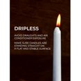 thumbnail image 3 of CANDWAX 10 Inch Taper Candles Set of 12 - Dripless, Unscented, Grey, 3 of 7