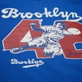 thumbnail image 5 of Men's Mitchell & Ness Jackie Robinson Royal Brooklyn Dodgers Legends Collection Vintage Logo T-Shirt, 5 of 6
