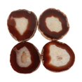 thumbnail image 1 of Posavasos De Ágata En Rodajas Naturales Kennedy Para Bebidas, Posavasos De Café De Ágata Roja, Juego De 4, 3-3,5 Pulgadas, 1 of 1