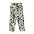thumbnail image 4 of Goofa Llama and Cactus1 Printed Soft Pajama Pants for Women, Wide Leg Comfy Casual Lounge Yoga Pants-Small, 4 of 9