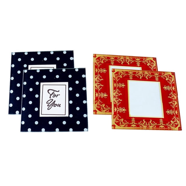 Posavasos Con fotografía De De 4 Piezas Con Ranuras De fotografía Intercambiables Para Decoración Yotijar Práctico de costa del marco de la foto