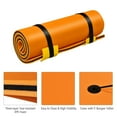 thumbnail image 6 of Gymax 87'' x 36'' 3-layer Floating Pad Mat Water Sports Recreation Relaxing Orange, 6 of 6