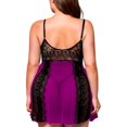 thumbnail image 5 of Gibobby Ropa sexy de mujer para sexo Lencería sexy babydoll para mujer, camisón halter, babydoll para mujer, lencería sexy para sexo(Morado, XXG), 5 of 5