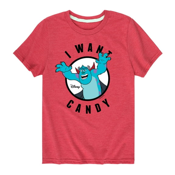 Monsters Inc - I Want Candy - Toddler And Youth Short Sleeve Graphic T-Shirt