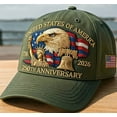 thumbnail image 7 of Eagle – United States 250th Anniversary Hat, Adjustable Bald Eagle Printed Patriotic Baseball Cap for Men Women Multi, 7 of 7