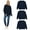 3 Pack Navy Blue, variant on BILLIONHATS 3 Pack Women’s Oversized Crew Neck Sweatshirt, Fleece Lined, Bulk Wholesale Sweatshirts for Charities & Events (Black, Small)