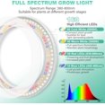 thumbnail image 3 of Grow Light for Indoor Plants Full Spectrum Plant Lamp with LEDs H/H/ Timer Dimmable Levels Spectrum Modes Height Adjustable Ideal for Growing Large, 3 of 7