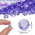 thumbnail image 2 of 1set 1000Pcs Acrylic Vase Filler Beads Clear Ice Rocks Bulk 8mm Faceted Plastic Diamonds Gem Stones No Hole Bead for Vases Fillers Table Scatter Confetti Centerpieces Wedding Decoration, 2 of 6