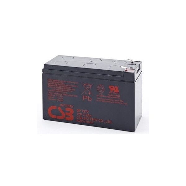 CSB GP672F1-6 Volt//7.2 Amp Hour Sealed Lead Acid Battery with .187 Fast-on Terminal