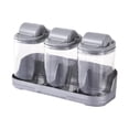 thumbnail image 1 of Caja organizadora de condimentos con tapa para botellas de especias 3 grises, 1 of 9