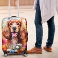 thumbnail image 4 of Welcome Spring Summer Cocker Spaniel Portrait Flower Blue Sky Travel Luggage Cover Cockers Dog Lover Gifts Suitcase Dust Protective Decor - 12001, 4 of 5