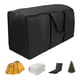 thumbnail image 1 of Bolsa impermeable negra para cojines de muebles, 173 x 51 x 76 cm, diseño con cremallera, tela Oxford para almacenamiento de cojines de exterior, 1 of 8