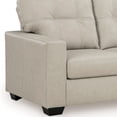 thumbnail image 6 of Roundhill Furniture Holmes Leather Upholstered Loveseat, Bone White, 6 of 11
