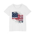 thumbnail image 5 of GERsome 4th of July Kids Boys T-Shirts, Girls Crewneck Short Sleeve Comfort Tees Summer Unisex American Flag Tshirts, 5-6 Years, 5 of 6