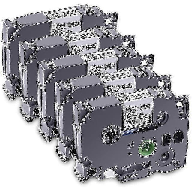 5-Pack Compatible Laminated Label Tape for Brother TZe-231 TZ-231 Replacement