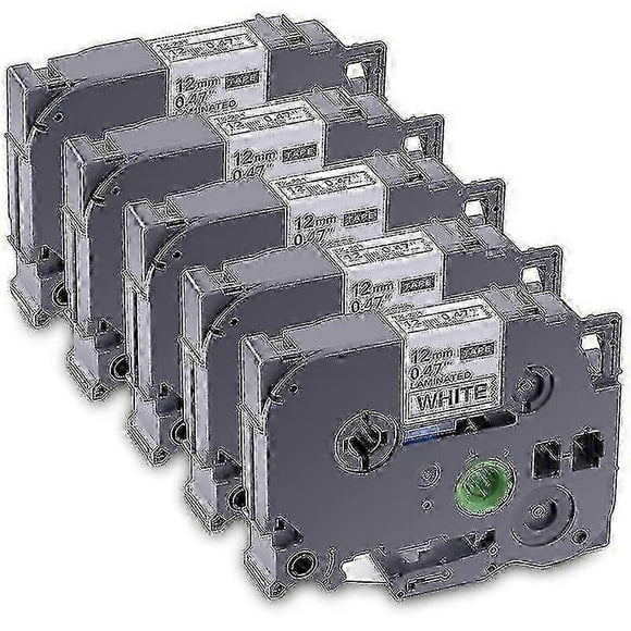5-Pack Compatible Laminated Label Tape for Brother TZe-231 TZ-231 Replacement
