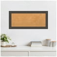 thumbnail image 3 of Amanti Art Natural Cork Board Framed Blaine Light Pewter Narrow Bulletin Board 34 in. x 16 in., 3 of 7