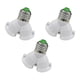 thumbnail image 1 of 3pcs E27 to 2 E27 Lamp Base Fireproof Material Holder Converter Extender Socket Y Shape Splitter Adapter Light Base for LED Bulb (White), 1 of 3