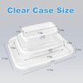 thumbnail image 2 of Hard Clear Zipper Case,Transparent Hard Shell Zipper Pouch,Portable Item Storage Travel Organizer Box,Home Family Intimate Apparel Storage,Learning To, 2 of 4