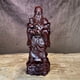 thumbnail image 1 of Ebony wood carving of the Three Star Gods of Fortune, Prosperity, and Longevity - a decorative item for the elderly to celebrate their birthdays and attract wealth in the living room., 1 of 4