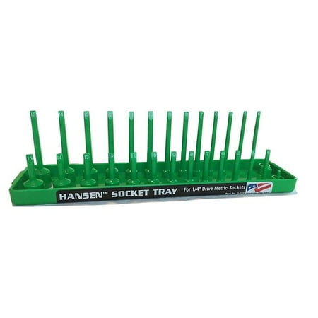 

Hansen Global HR1404 0.25 in. Drive Metric Deep & Regular Green