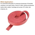 thumbnail image 3 of Uxcell Faux Leather Straps Strip Belt Leather String 0.8cm/0.31" Width for DIY Ornament Accessories,Red,2pcs, 3 of 6