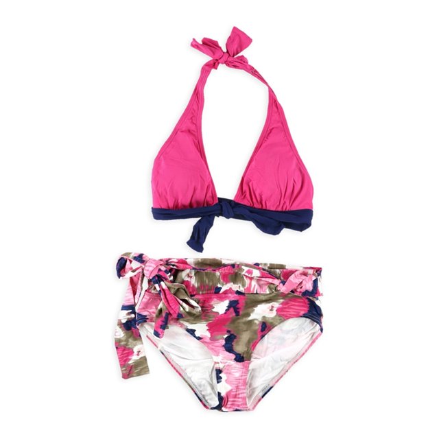 Bikini de 2 piezas Tommy Bahama Hlater Hi Waist para mujer rosa XS