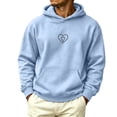 thumbnail image 2 of Goodtrade8 Hooded Sweatshirts Hoodies for Men Athletic Pullover Sweatshirt with Pocket Soft Long Sleeve Print Casual Mens Hoodies, 2 of 7