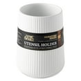 thumbnail image 4 of Thyme & Table, Ceramic Ribbed Kitchen Utensil Holder, White, 4 of 5