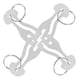 thumbnail image 2 of 4pcs tokens llaves de metal fichas de carro de metal anillos de llave colgantes tokens de tranvía de compras, 2 of 7